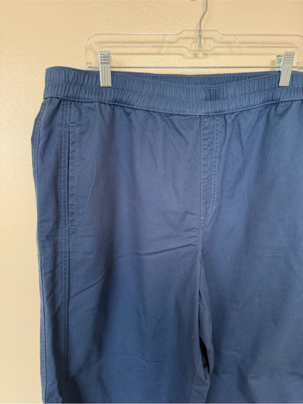 Pull On Barrel Pants in Twill in Lakeside Night - Picture 2 of 5